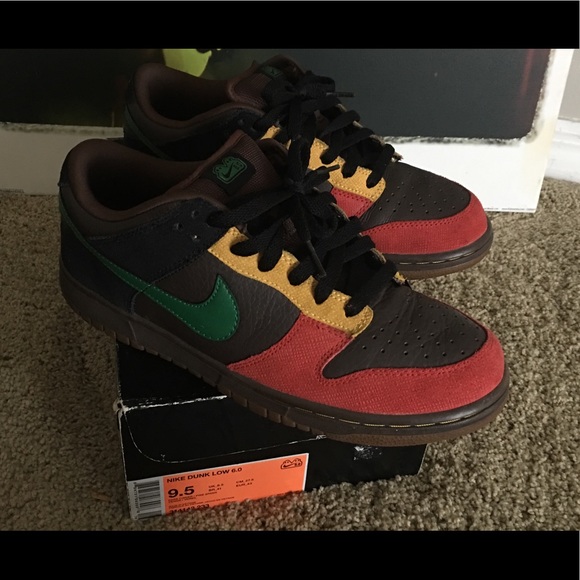black rasta sb nike dunks